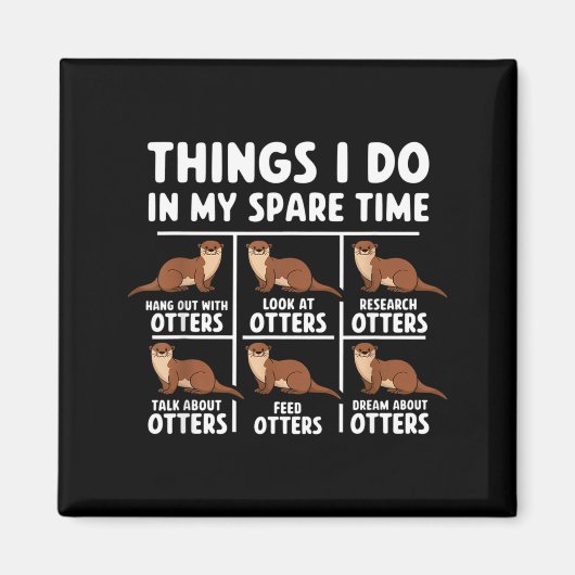 Meine Otter-Dinge Freizeit Ozean Magnet (Vorne)