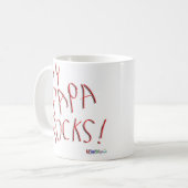 Meine Papa-Felsen! Tasse (Vorderseite Links)