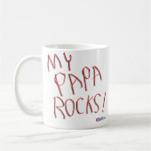 Meine Papa-Felsen! Tasse (Links)