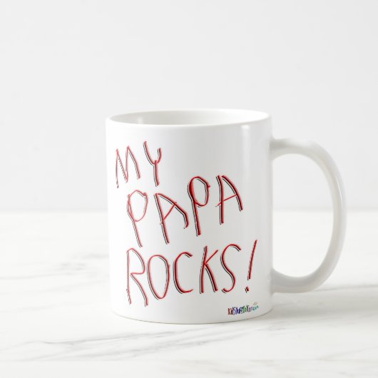Meine Papa-Felsen! Tasse (Rechts)