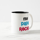 Meine Papa-Felsen Zweifarbige Tasse (VorderseiteRechts)