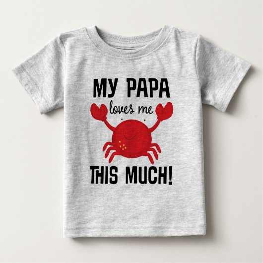 Meine Papa-Lieben ich dieser viele Enkelkind T - Baby T-shirt (Vorderseite)