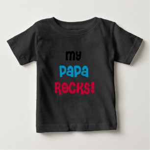 Meine Papa Rocks Baby T-shirt
