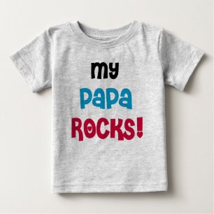 Meine Papa Rocks Baby T-shirt