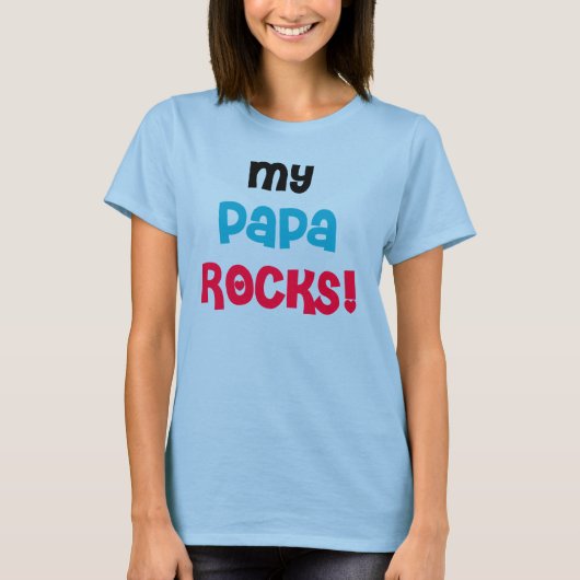 Meine Papa Rocks T-Shirt (Vorderseite)