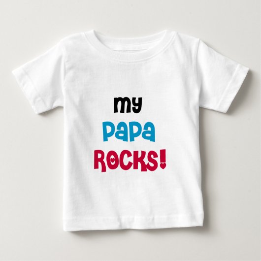 Meine Papa Rocks Tshirts und Geschenke (Vorderseite)