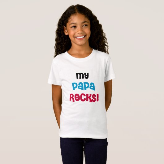 Meine Papa Rocks Tshirts und Geschenke (Vorne ganz)