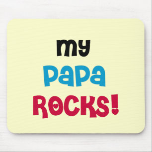 Meine Papa Rocks Tshirts und Geschenke Mousepad