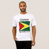 Meine Papa's Roots Guyana Männer T - Shirt (Vorne ganz)