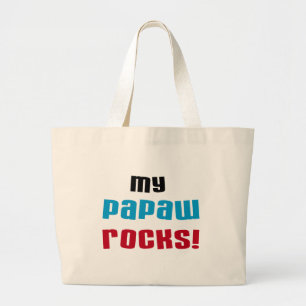 Meine Papaw Rocks T - Shirt und Geschenke Jumbo Stoffbeutel