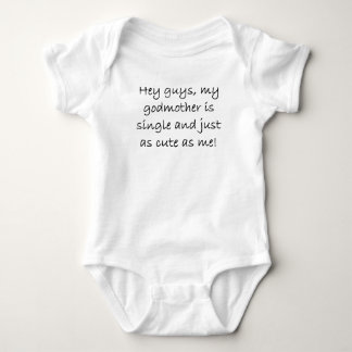 Meine Patin ist Single Baby Strampler