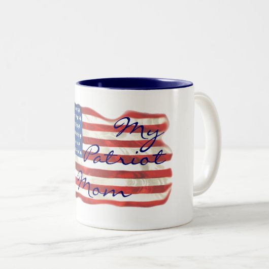 MEINE PATRIOT-MAMA Tasse (VorderseiteRechts)
