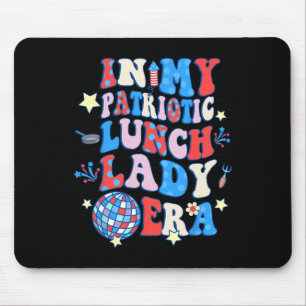 Meine Patriotische Lunch Lady Era glücklich 4. Jul Mousepad