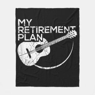 Meine Pensionsplan Gitarre Funny Musicians Fleecedecke