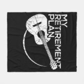 Meine Pensionsplan Gitarre Funny Musicians Fleecedecke (Vorderseite (Horizontal))
