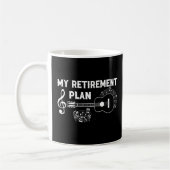 Meine Pensionsplan Gitarre Funny Musicians Kaffeetasse (Links)