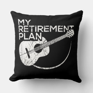 Meine Pensionsplan Gitarre Funny Musicians Kissen