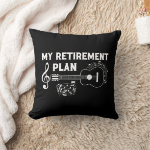 Meine Pensionsplan Gitarre Funny Musicians Kissen