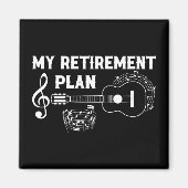Meine Pensionsplan Gitarre Funny Musicians Magnet (Vorne)