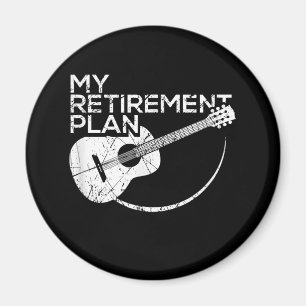 Meine Pensionsplan Gitarre Funny Musicians Magnet