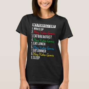 Meine perfekten Videospiele für den Tag - Gaming-S T-Shirt