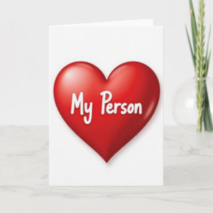 Meine Person Liebes Herz Karte