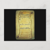 Meine persönliche Bitcoin HODL Einladungspostkarte (Rückseite)