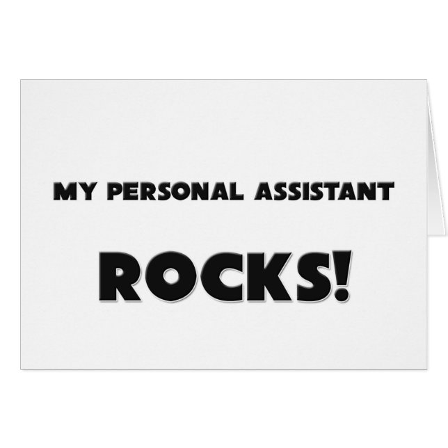 MEINE persönlicher Assistent FELSEN! (Vorderseite (Horizontal))