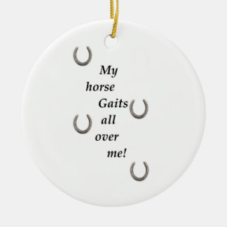 Meine Pferde sammeln sich überall in meinem Orname Keramik Ornament