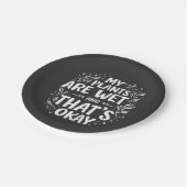 Meine Pflanze sind nass und das ist okay für Gärtn Pappteller (Schrägansicht)