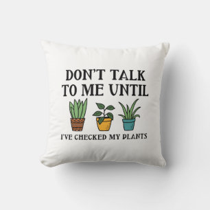 Meine Pflanze überprüft Kissen