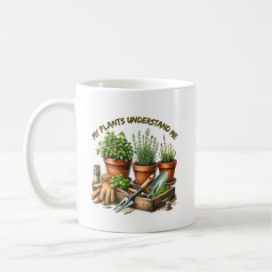 Meine Pflanze verstehen mich   Funny Gardens Kaffeetasse