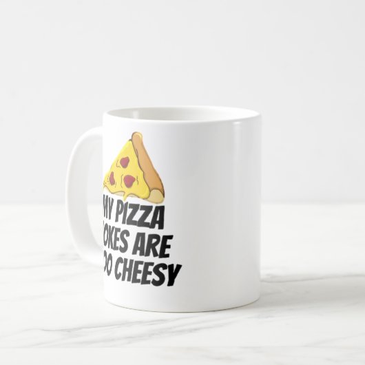 Meine Pizzajokes sind zu heiß Kaffeetasse (Vorderseite Links)