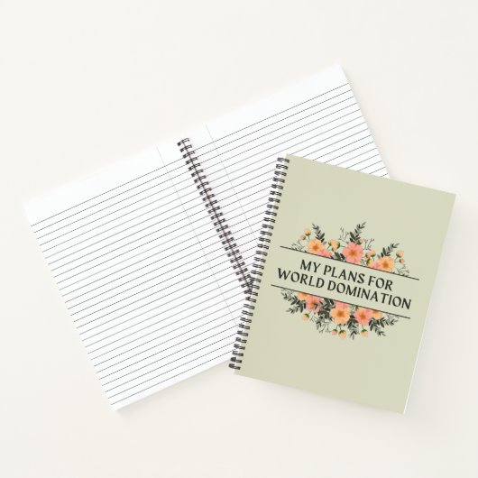 Meine Pläne für das World Dominance-Notebook Notizblock (Innenseite)