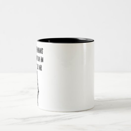 Meine Pläne sind in der Luft - Kaffee-Tasse Zweifarbige Tasse (Mittel)