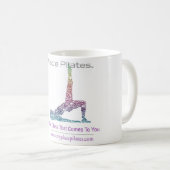 Meine Platz Pilates Logo-Tasse Kaffeetasse (VorderseiteRechts)
