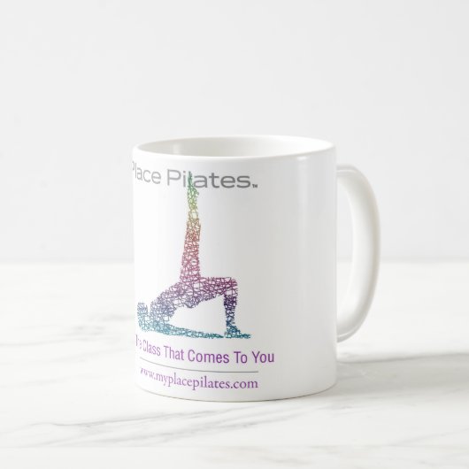Meine Platz Pilates Logo-Tasse Kaffeetasse (VorderseiteRechts)
