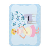 Meine Playlist Kitschy Housefrau Sarcasm Magnet (Vertikal)