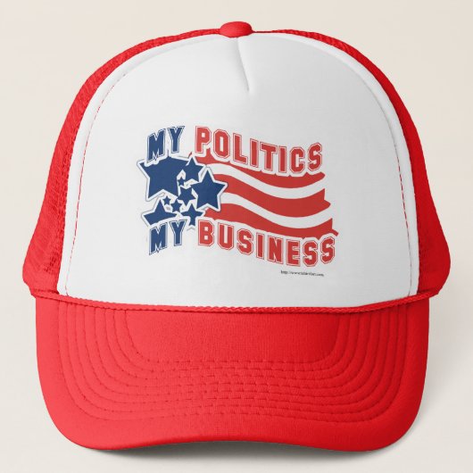 Meine Politik Truckerkappe (Vorderseite)