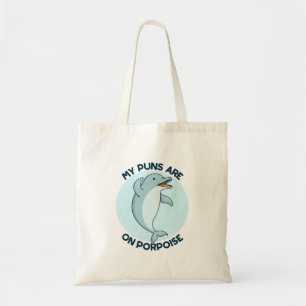 Meine Ponnen sind auf Porpoise Funny Porpoise Puff Tragetasche
