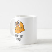 Meine Ponnen sind dreckiger, sonniger Bretzel-Puff Kaffeetasse (Vorderseite Links)