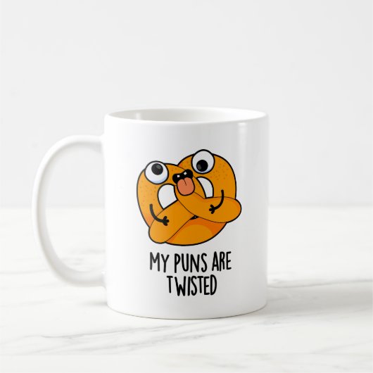 Meine Ponnen sind dreckiger, sonniger Bretzel-Puff Kaffeetasse (Links)