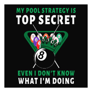 Meine Pool-Strategie ist ausgeglichen Fotodruck