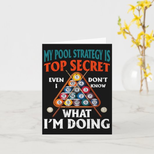 Meine Pool-Strategie ist oberstes Geheimnis, selbs Karte (Gelbe Blume)
