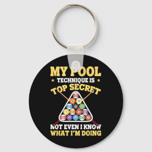 Meine Pooltechnik ist der Geheimtipp des Poolspiel Schlüsselanhänger