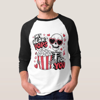 Meine Pop für dich Skeletton Valentinstag T-Shirt
