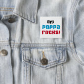 Meine Poppa Rocks Tshirts und Geschenke Button (Beispiel)