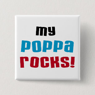 Meine Poppa Rocks Tshirts und Geschenke Button