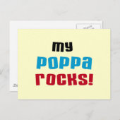 Meine Poppa Rocks Tshirts und Geschenke Postkarte (Vorne/Hinten)