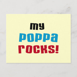 Meine Poppa Rocks Tshirts und Geschenke Postkarte